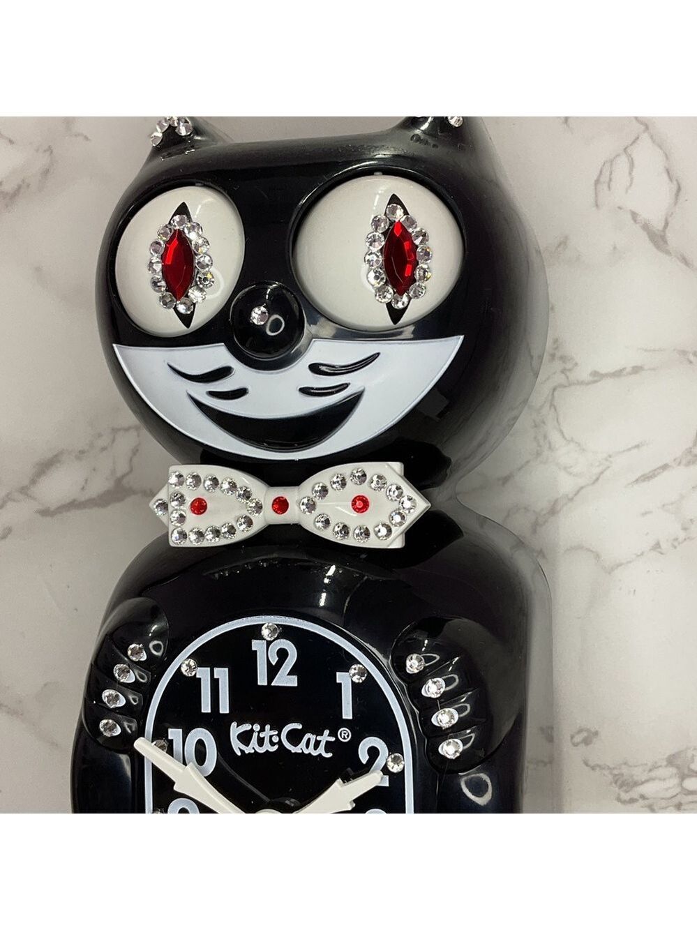 Rare Jeweled 90th Edition Black Kit Cat Klock - Picture 6 of 6